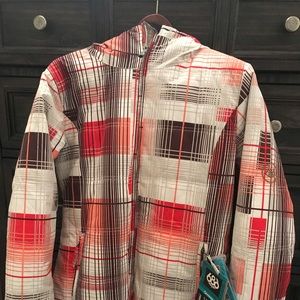 Ladies’ 686 Snowboarding jacket, new with tags.